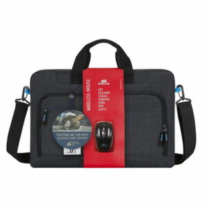 RivaCase Regent 8058 - Notebook-Tasche 17,3 Zoll & Maus, schwarz