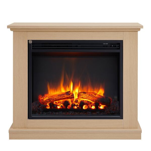 Bild 1 von CrownFlame Elektrokamin Phanos 69,3 x 82,4 x 27,9 cm Hellbraun