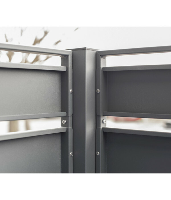 Bild 4 von Westmann Mülltonnenverkleidung Planum 4er Box, ca. B320/H150/T80 cm