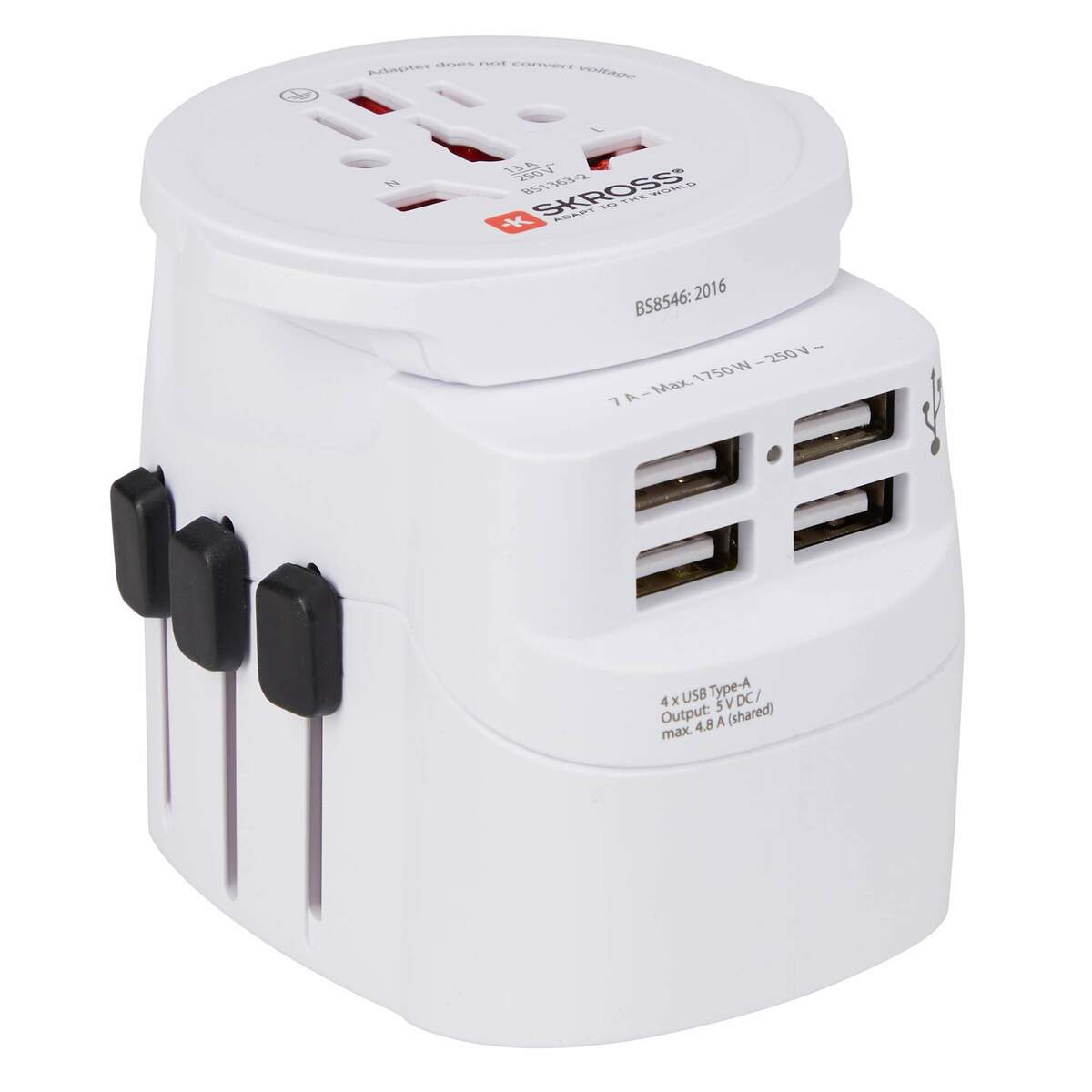 Bild 1 von SKROSS
              
                 PRO LIGHT USB 4A WORLD - Reisestecker