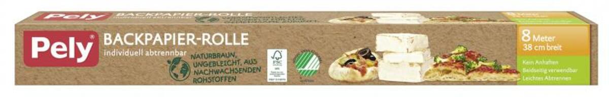 Bild 1 von Pely Backpapier naturbraun Rolle 38cm