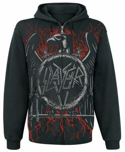 Slayer Kapuzenjacke - Black Eagle - S bis 5XL - für Männer - Größe 4XL - schwarz  - EMP exklusives Merchandise!