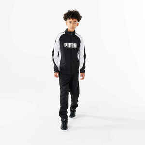 Puma Trainingsanzug Kinder Synthetik atmungsaktiv - schwarz/weiss