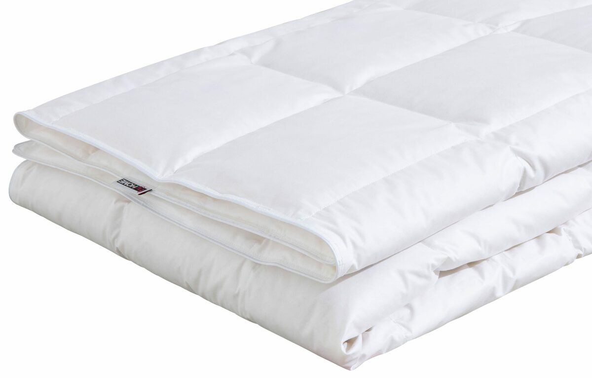 Bild 4 von Daunenbettdecke, IRA, in den Größen 135x200 und weiteren Größen!, my home, Füllung: 50% Daunen & 50% Federn, Bezug: 100% Baumwolle, Bettdecke für Sommer, Winter & Frühling