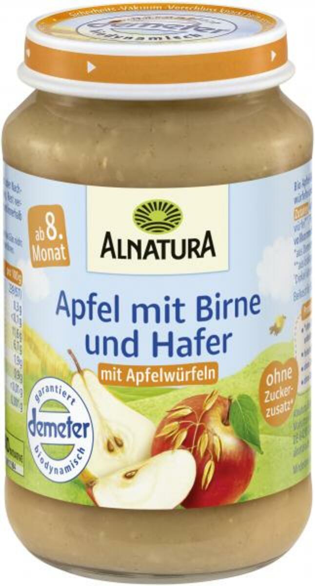 Bild 1 von Alnatura Apfel mit Birne und Hafer