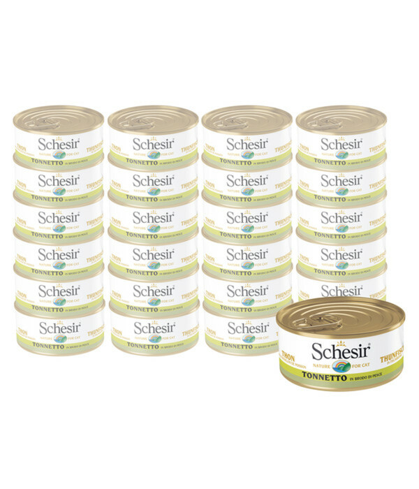 Bild 1 von Schesir® Nassfutter für Katzen Brühe Adult, 24 x 70 g