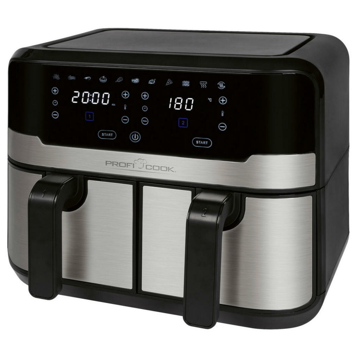 Bild 1 von XXXLutz HEIßLUFTFRITTEUSE Schwarz, Edelstahl