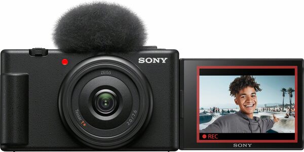 Bild 1 von Sony ZV-1F Kompaktkamera (ZEISS Tessar T* Objektiv, 6 Elemente in 6 Gruppen, 20,1 MP, Bluetooth, WLAN)