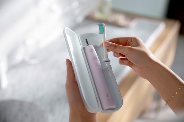 Bild 4 von Philips Sonicare Elektrische Zahnbürste Series 3100 HX3673, Aufsteckbürsten: 1 St., mit Schalltechnologie, 4-Quadranten-Timer und 2-Minuten-Timer