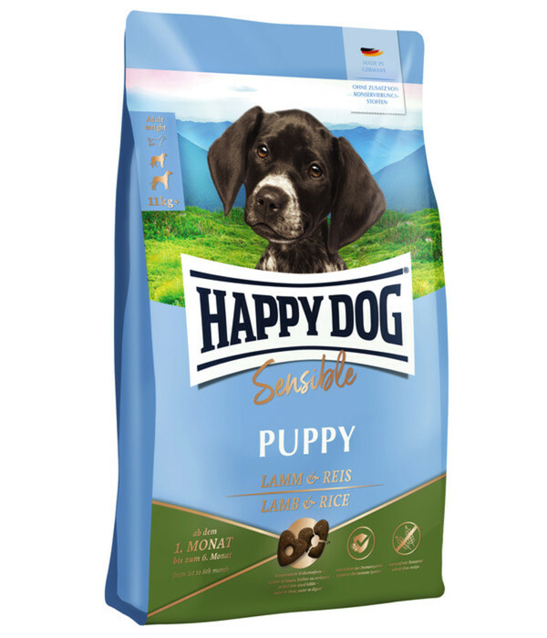 Bild 1 von Happy Dog Trockenfutter für Hunde Sensible Puppy, Lamm & Reis