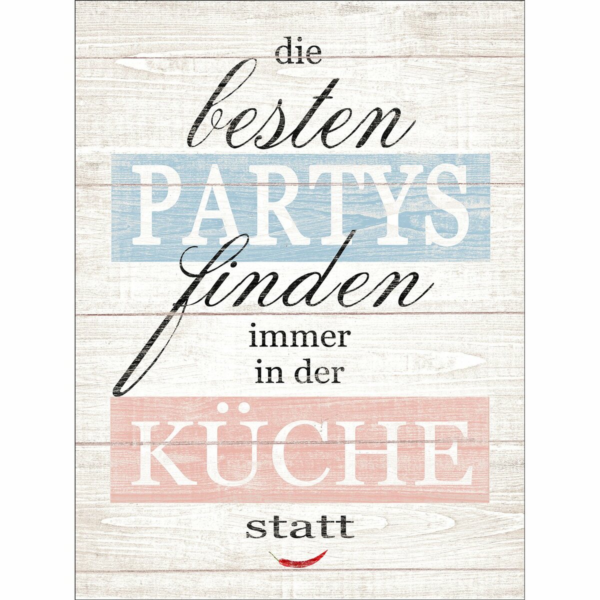 Bild 1 von Dekopanel mit Sprüchemotiv 39 cm x 29 cm