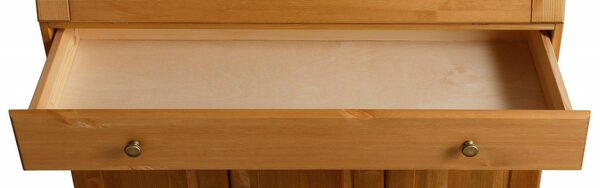 Bild 4 von Home affaire Sekretär Rossi, aus massiver Kiefer, mit Metallgriffen