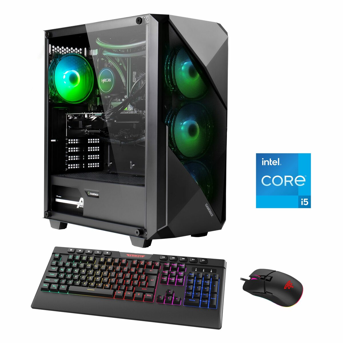 Bild 1 von Hyrican Striker 6918 Gaming-PC (Intel® Core i5 13400F, RTX 4070, 16 GB RAM, 1000 GB SSD, Wasserkühlung, Windows 11)