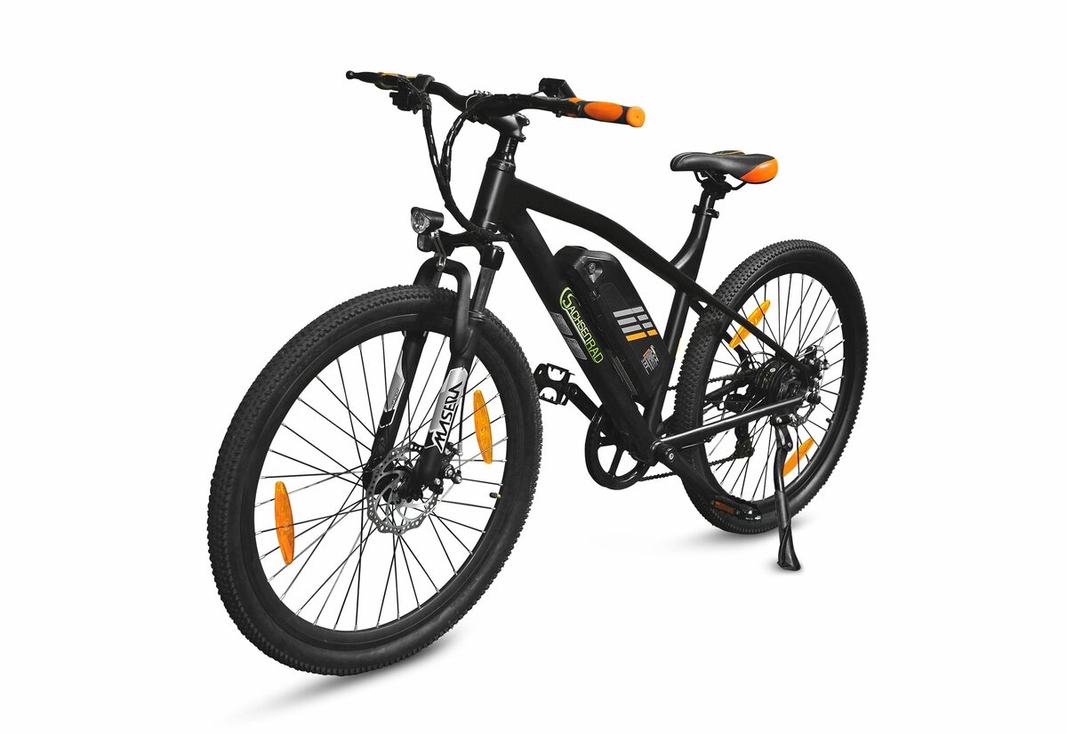 Bild 1 von SachsenRAD E-Bike R6 Neo II Hybrid E-Bike 27,5 Zoll 150 KM Reichweite LED-Beleuchtung, 7 Gang Shimano SHIMANO 7SP TOURNEY TY300 Schaltwerk, Kettenschaltung, Hinterradmotor, Hybride Scheibenbrems