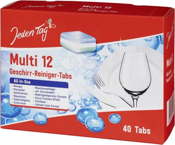 Bild 1 von Jeden Tag Geschirr-Reiniger Tabs All in One Multi 12