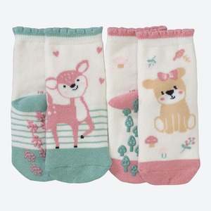 Baby-Mädchen-Anti-Rutsch-Socken in tollem Design, 2er-Pack