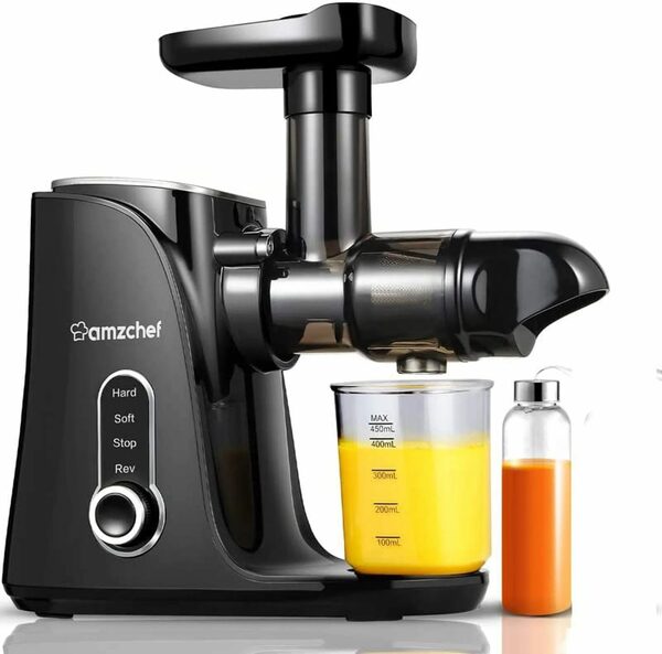 Bild 1 von AMZCHEF Slow Juicer GM3001, 150,00 W, Gemüse und Obst, Einfaches Be- und Entladen