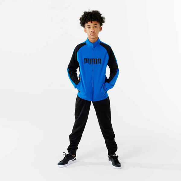 Bild 1 von Puma Trainingsanzug Kinder Synthetik atmungsaktiv - schwarz/blau