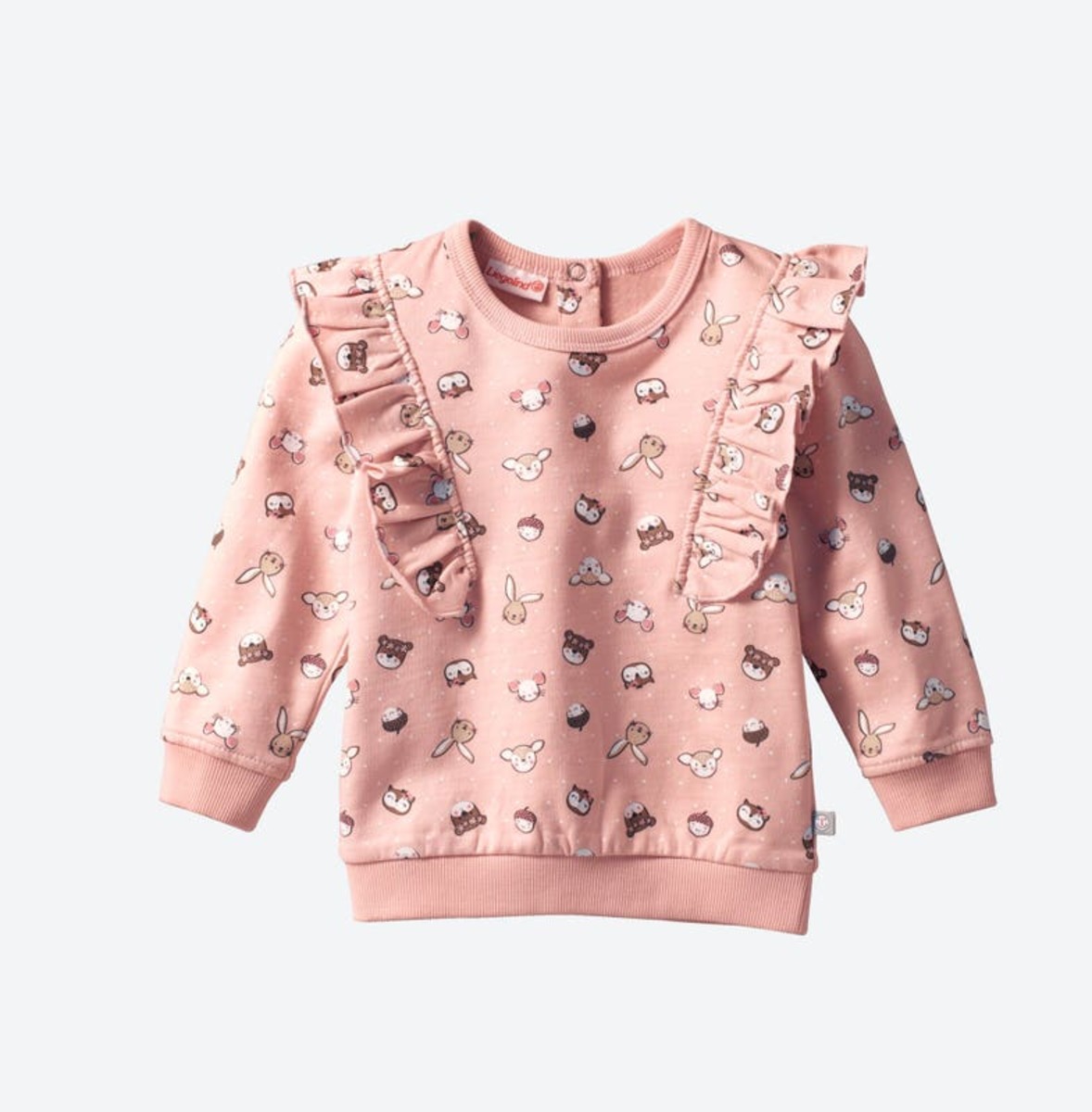 Bild 1 von Baby-Mädchen-Sweatshirt mit Rüschen