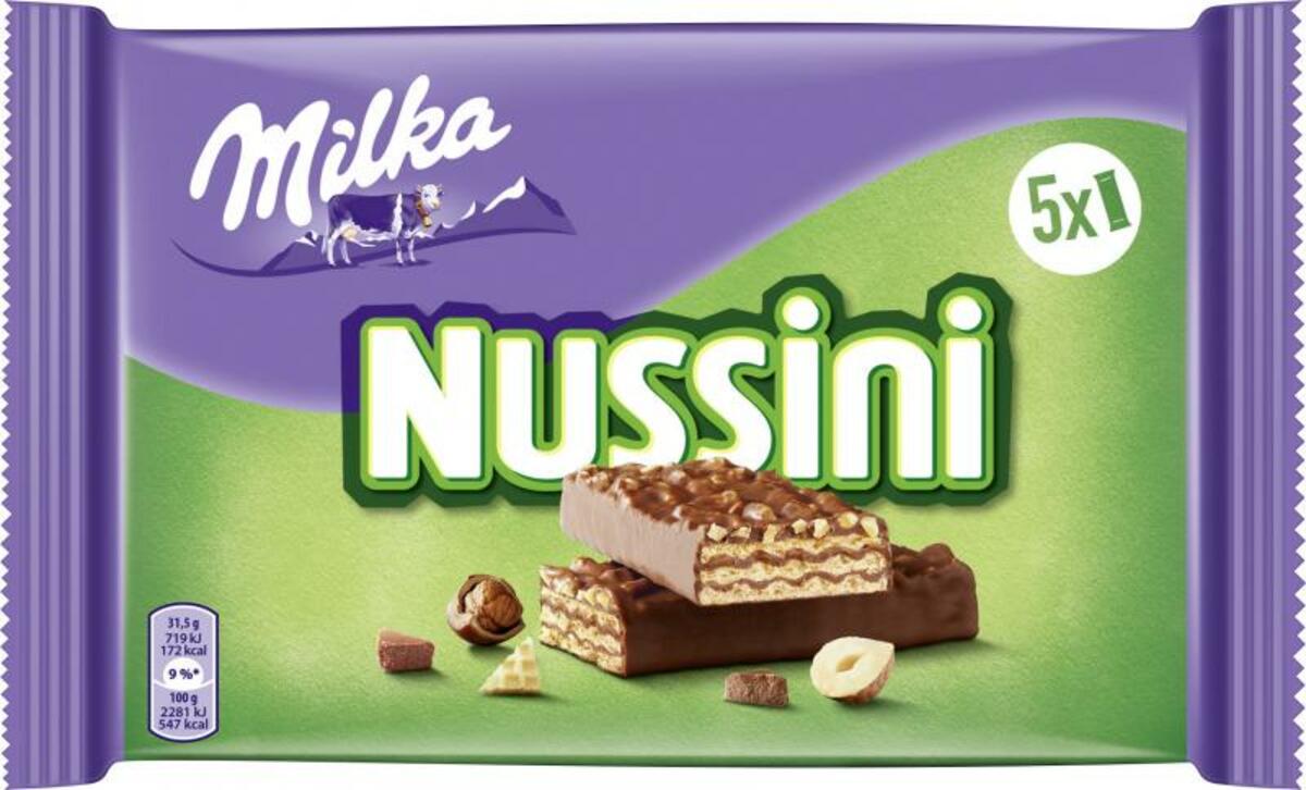 Bild 1 von Milka Nussini Schoko Nussriegel 5er