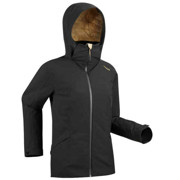 Produktbild von Kswlwccpp Skijacke Damen Schwarz: Warm Reduziert Outdoorjacke