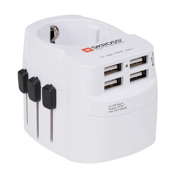 Bild 3 von SKROSS
              
                 PRO LIGHT USB 4A WORLD - Reisestecker