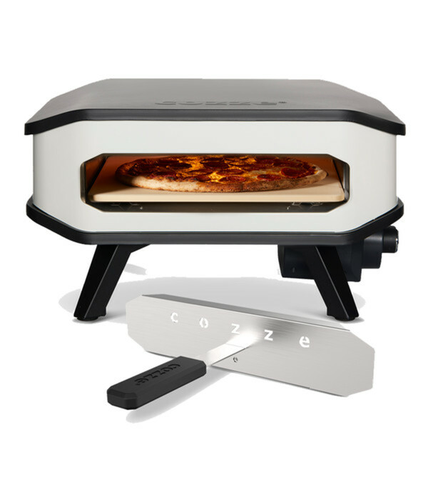 Bild 2 von Cozze Pizzaofen elektrisch 34 cm (13"), inkl. Pizzastein & Hitzeschild, ca. B53/H29/T53 cm