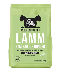 Tales & Tails Trockenfutter für Hunde LammSam hab ich Hunger Welpen