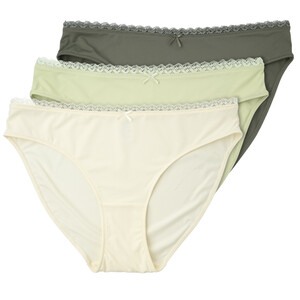 3 Damen Slips mit Spitze