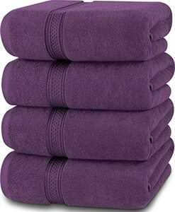 Utopia Towels - 4 Stück Badetücher Set Premium 100% Ringgesponnene Baumwolle - Schnell Trocknend, Sehr Saugfähig, Weiches Gefühl Handtücher, Perfekt für den Täglichen Gebrauch