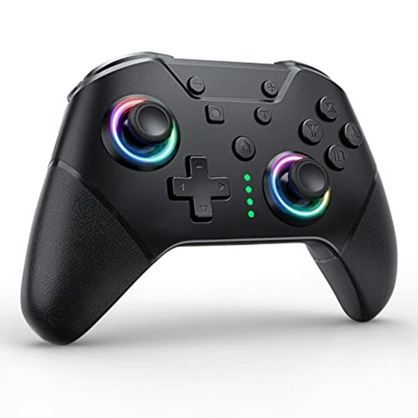 Bild 1 von ECHTPower Switch Pro Controller, Wireless LED Controller für Switch/OLED/Switch Lite, Bluetooth Gamepad mit Aufweckfunktion, Turbo, Makro Funtion, Vibration, 6-Achsen-Bewegungssteuerung