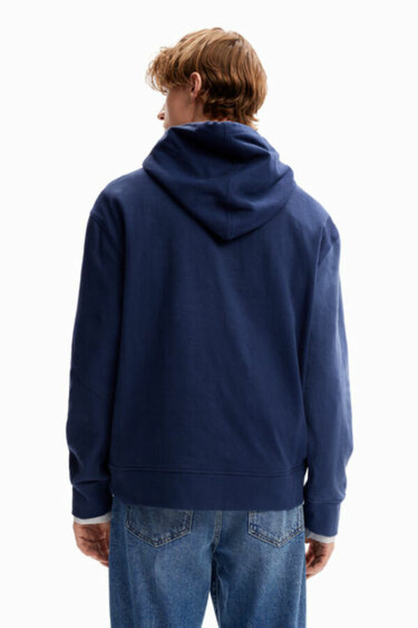 Bild 1 von Zweifarbiger Sweater Kapuze