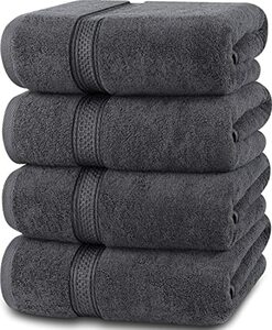 Utopia Towels - 4 Stück Badetücher Set Premium 100% Ringgesponnene Baumwolle - Schnell Trocknend, Sehr Saugfähig, Weiches Gefühl Handtücher, Perfekt für den Täglichen Gebrauch