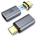 Bild 1 von MoKo USB C auf USB C Adapter, [2 Stück] 90 Grad 24 Pins Type C Adapter, 40Gbps 8K@60Hz 100W Schnellladung Adapter Kompatibel mit Steam Deck Switch MacBook Pixel Chromebook