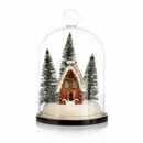 Bild 1 von LUMIDA Xmas LED-Glasdekoration Pfefferkuchenhaus 5h-Timerfunktion Höhe 20cm