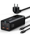 Bild 1 von Baseus 65W PD GaN III Netzteil 4-Ports [2USB-C + 2USB] Ladegerät mit 5ft AC Kabel für MacBook Pro/Air, Laptop, iPhone 13/12, iPad Pro, Samsung Galaxy S22, Steam Deck