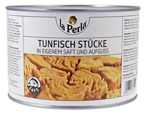 La Perla Thunfischstücke In eigenem Saft und Aufguss (1,126 kg)