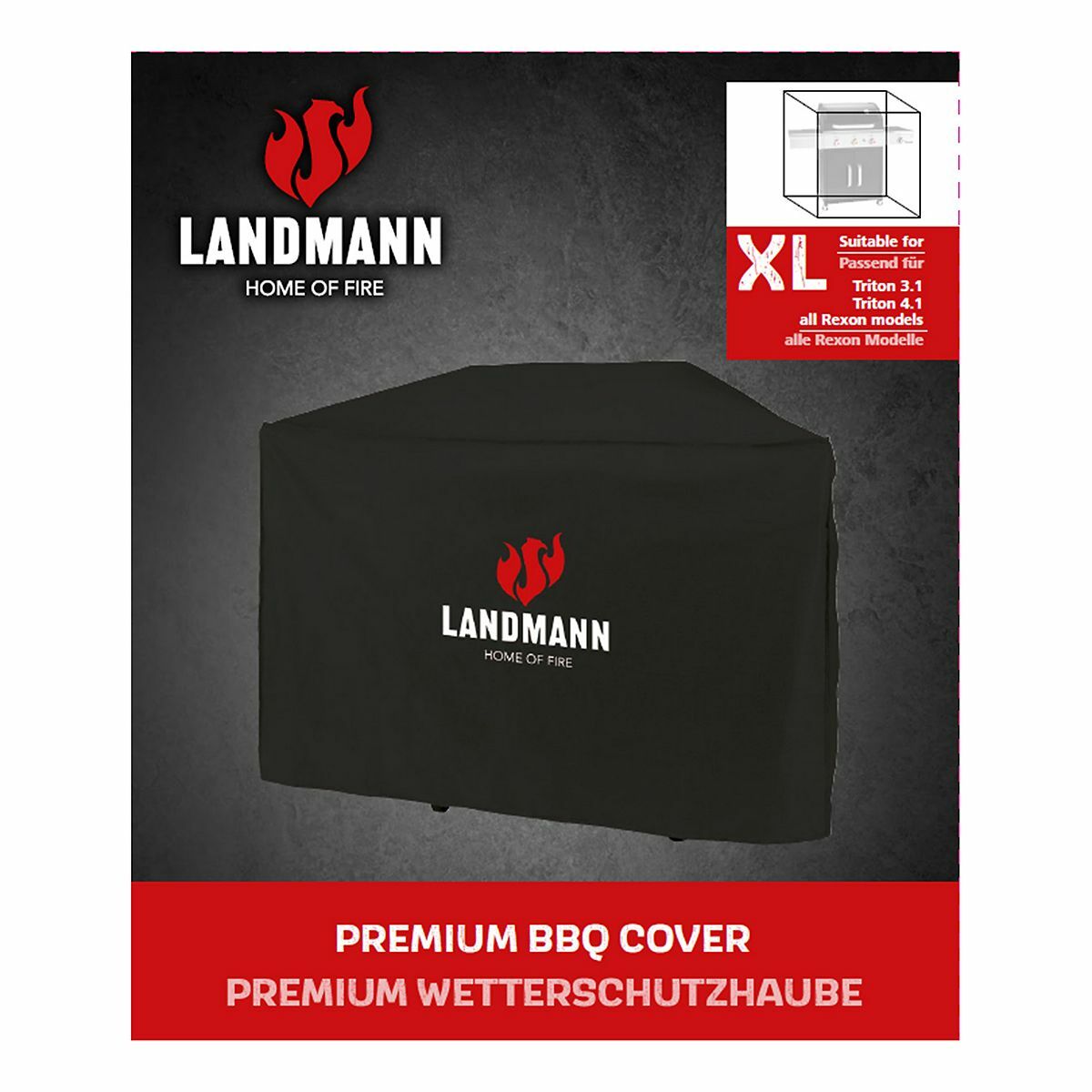 Bild 1 von LANDMANN Wetterschutzhaube 15707-B Premium Polyester 148x120x62cm