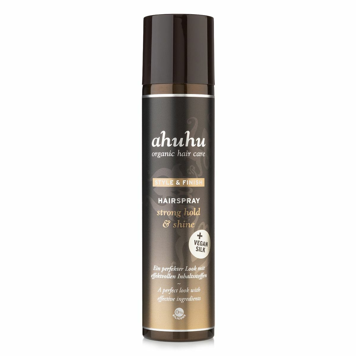Bild 1 von ahuhu organic hair care Hairspray strong hold & shine + veganer Seide limited 300ml