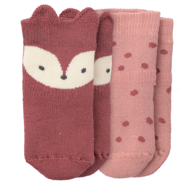 Bild 1 von 2 Paar Newborn Socken mit Fuchs-Motiv