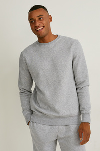 C&A Sweatshirt-Bio-Baumwolle, Grau, Größe: S