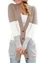 Bild 1 von Aleumdr Damen Strickjacke Casual Cardigan Damen Strickmantel Strickpullover Herbst Winter Outwear mit Taschen und Langarm