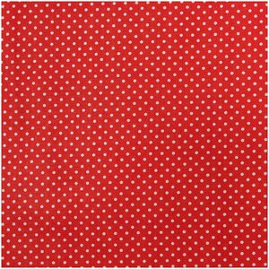 Rico Design Stoff Punkte rot-weiß 50x140cm