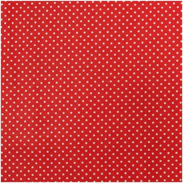 Bild 1 von Rico Design Stoff Punkte rot-weiß 50x140cm
