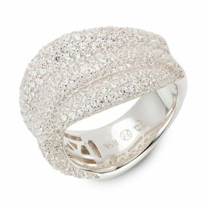 DIAMONIQUE® PREMIUM Ring = 2,20ct Silber 958