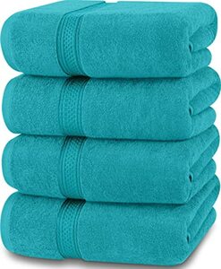 Utopia Towels - 4 Stück Badetücher Set Premium 100% Ringgesponnene Baumwolle - Schnell Trocknend, Sehr Saugfähig, Weiches Gefühl Handtücher, Perfekt für den Täglichen Gebrauch
