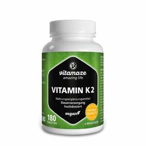 Vitamin K2 200 µg hochdosiert vegan 180  St