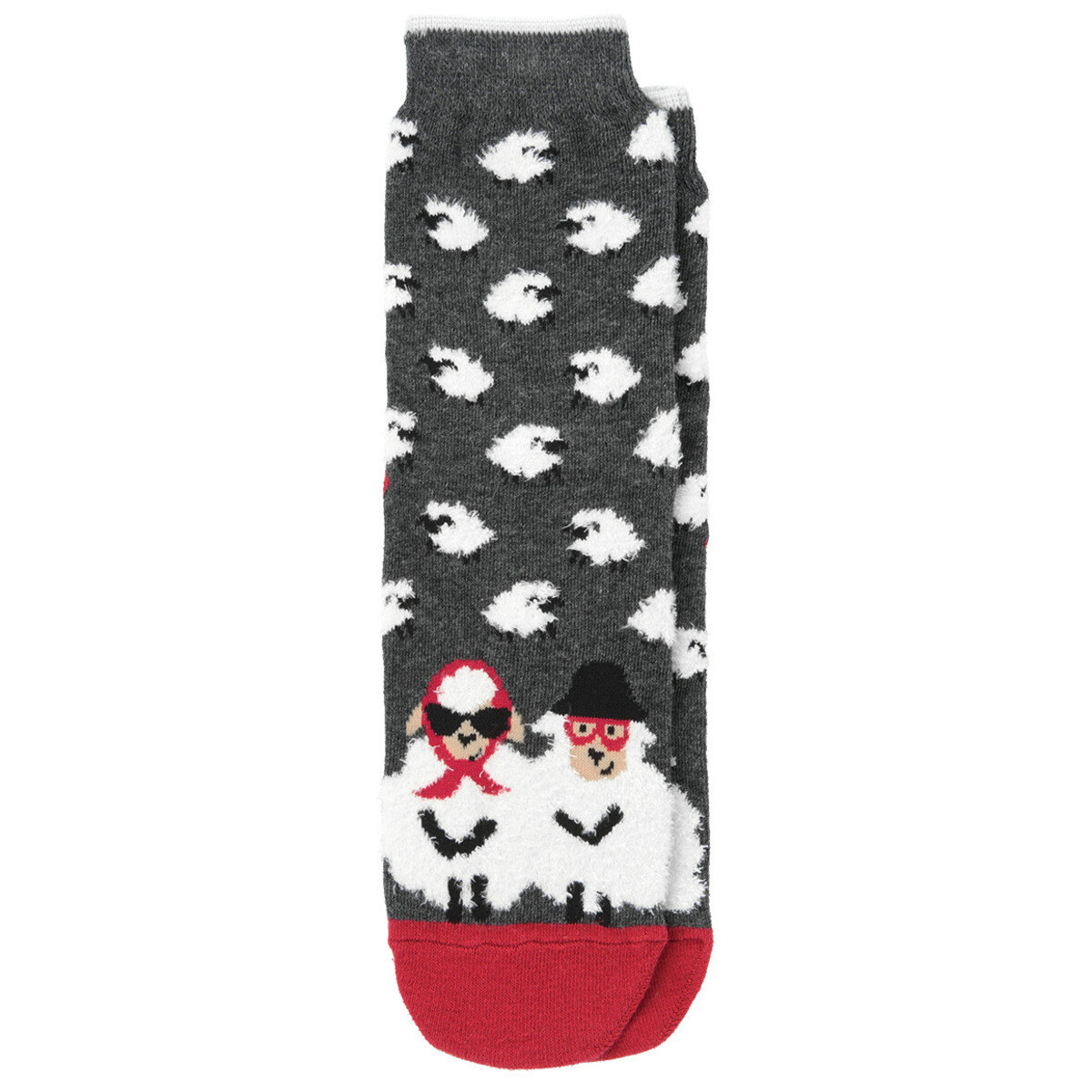 Bild 1 von 1 Paar Damen Socken mit Schaf-Motiv