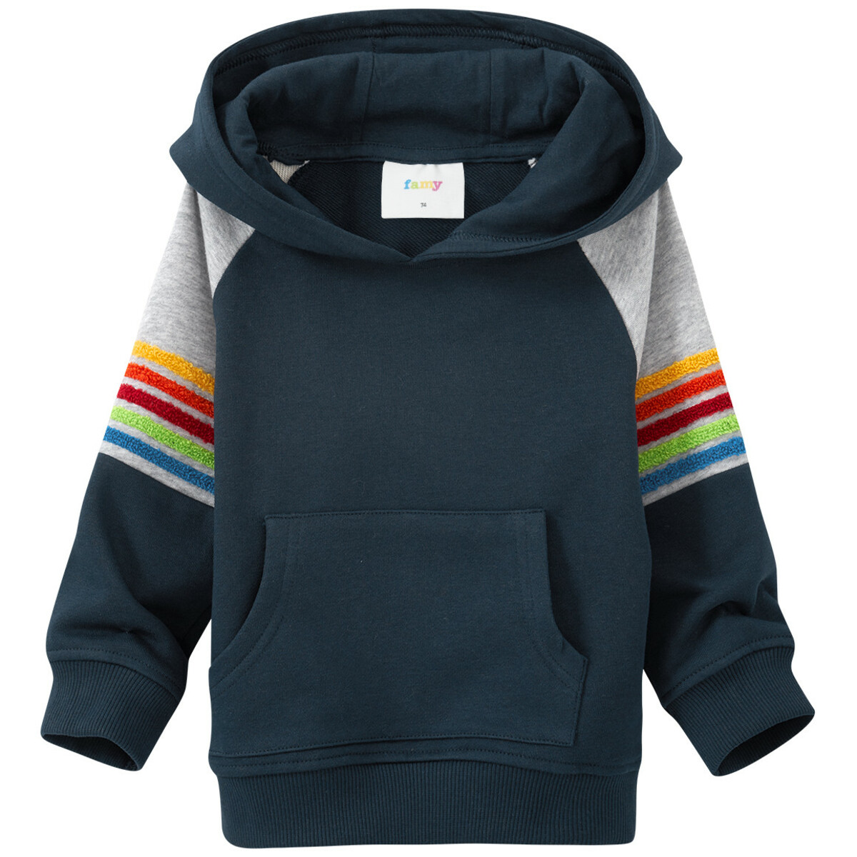 Bild 1 von Baby Hoodie mit bunter Frottee-Applikation