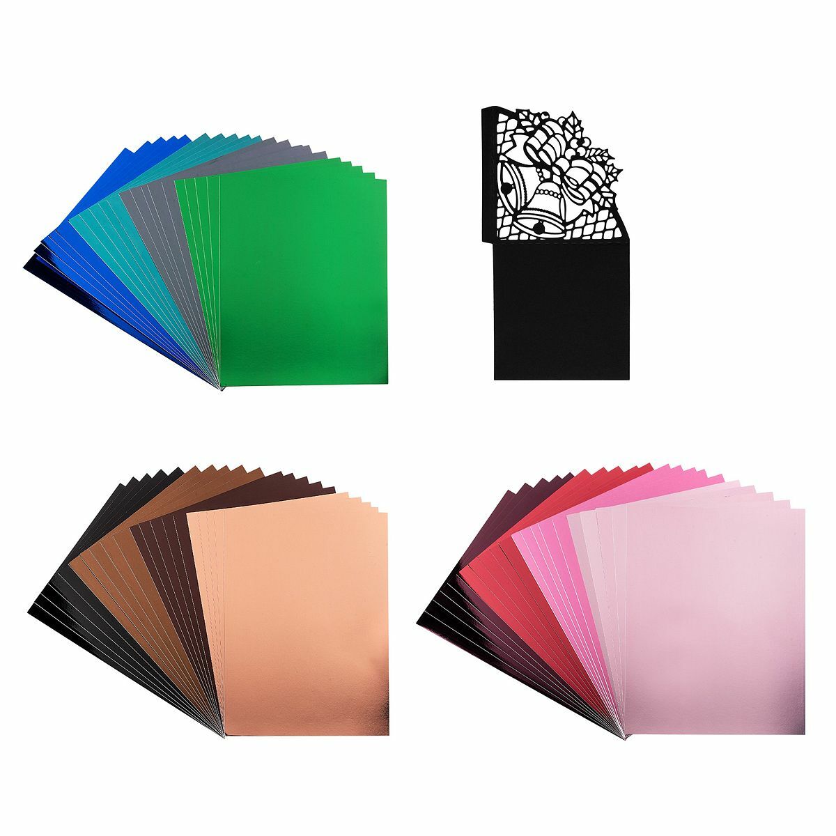 Bild 1 von KARIN JITTENMEIER Stanzschablonen-Set Einstecktasche & DIN A4-Spiegelkarton 61tlg.